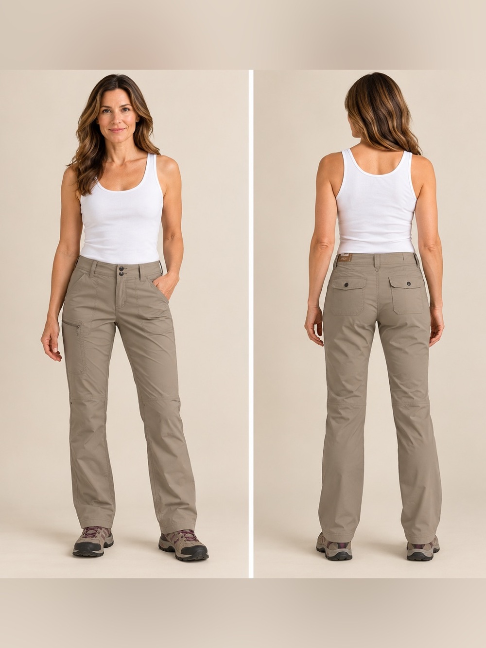 prAna Halle Pant Women’s Size 10 Regular Dark Khaki NWT Hiking Travel Pants